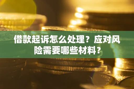 北京借款起诉怎么处理？应对风险需要哪些材料？