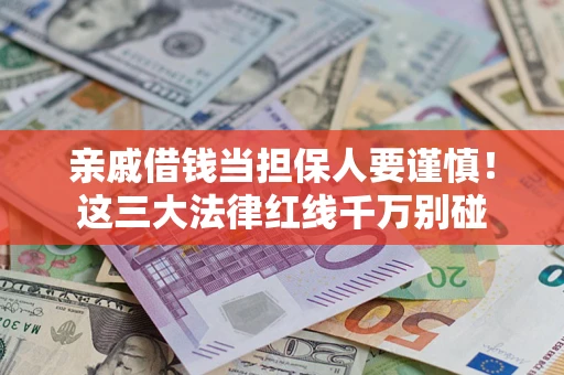 北京亲戚借钱当担保人要谨慎！这三大法律红线千万别碰