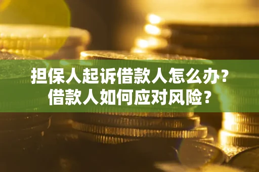 北京担保人起诉借款人怎么办？借款人如何应对风险？