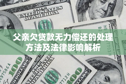 北京父亲欠贷款无力偿还的处理方法及法律影响解析