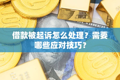 北京借款被起诉怎么处理？需要哪些应对技巧？